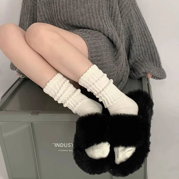 Wholesale Stacking casual socks with breathable cotton in the middle tube