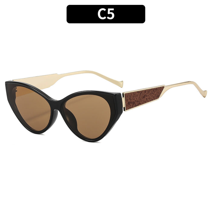 Wholesale Retro Cat Eye Ring Shape Sunglasses UV400 Protection Trendy Accessory