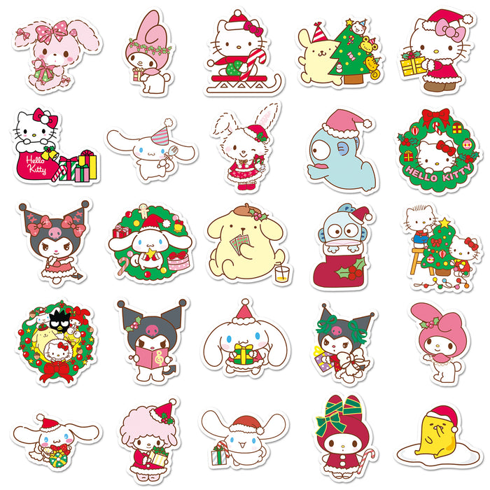 Wholesale 50pcs Christmas Cartoon Cute Waterproof  Stickers