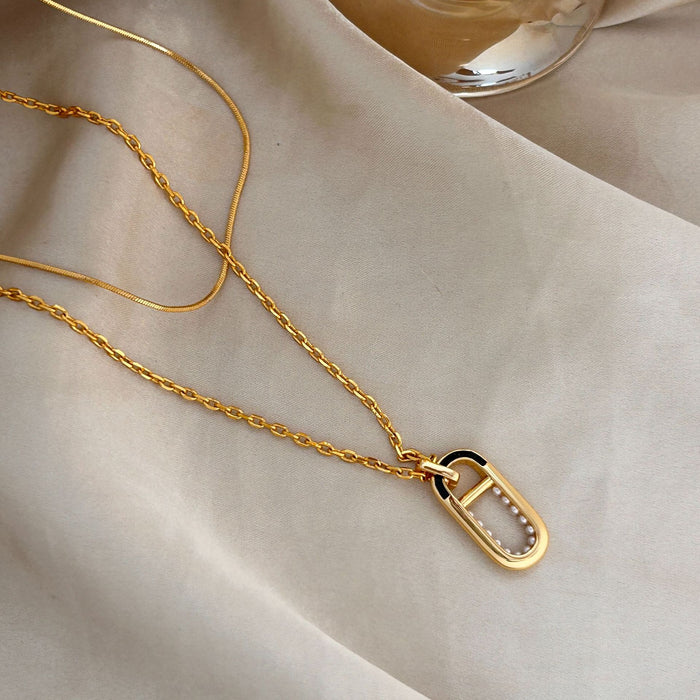 Wholesale Simplicity, individuality, fashion, diamond studded necklace, high-end niche design, light luxury accessory, collarbone chain