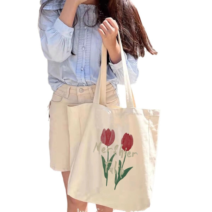 Wholesale Canvas bag, large capacity shoulder bag, student class handbag