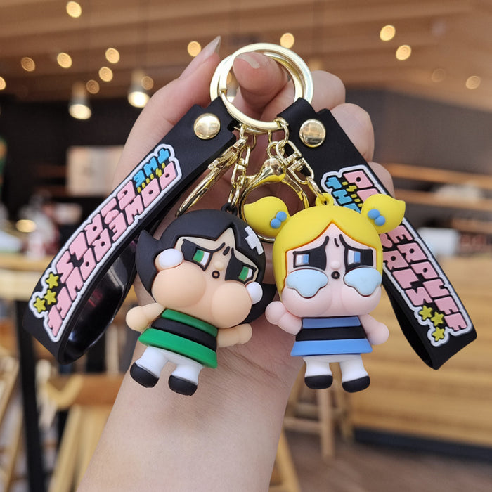 Wholesale Cartoon Silicone Doll Keychain JDC-KC-ZhuoRan028