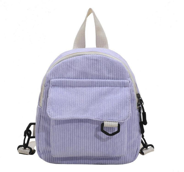 Wholesale Corduroy Solid Color Backpack JDC-BP-Feil001