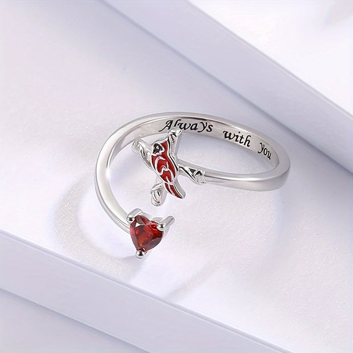 Wholesale Cute Handmade Open Ring Wholesale Jewelry Cross Love Ring Small Market