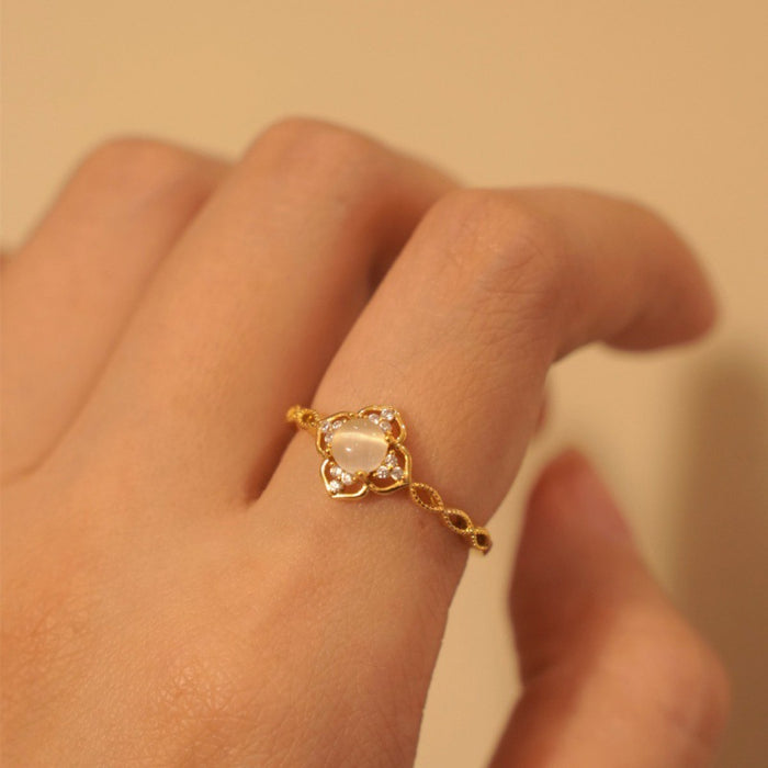 Wholesale Light luxury, exquisite and high-end, versatile retro open-end ring