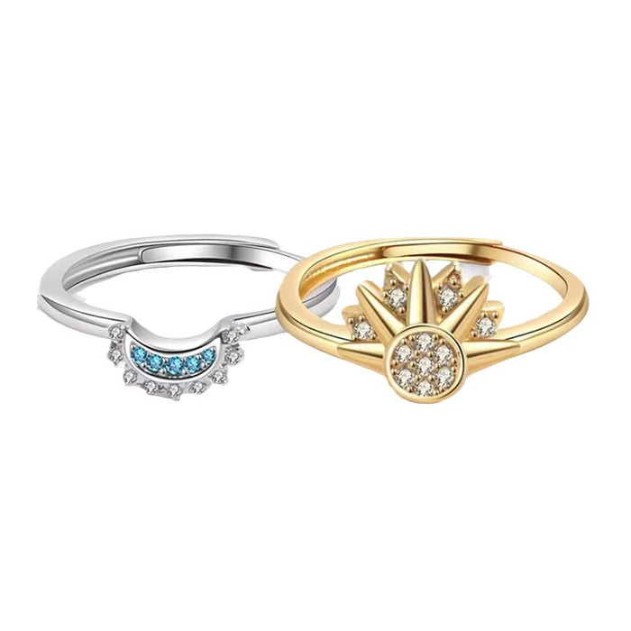 Wholesale Stacked open ring, new personalized diamond inlaid ring, high-end combination ring