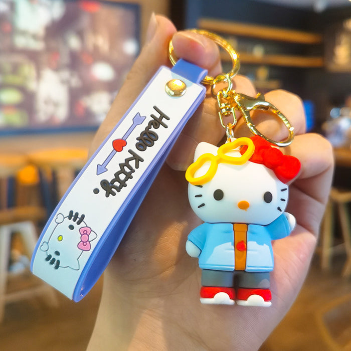 Wholesale Cartoon Silicone Doll Keychain JDC-KC-Tingm308