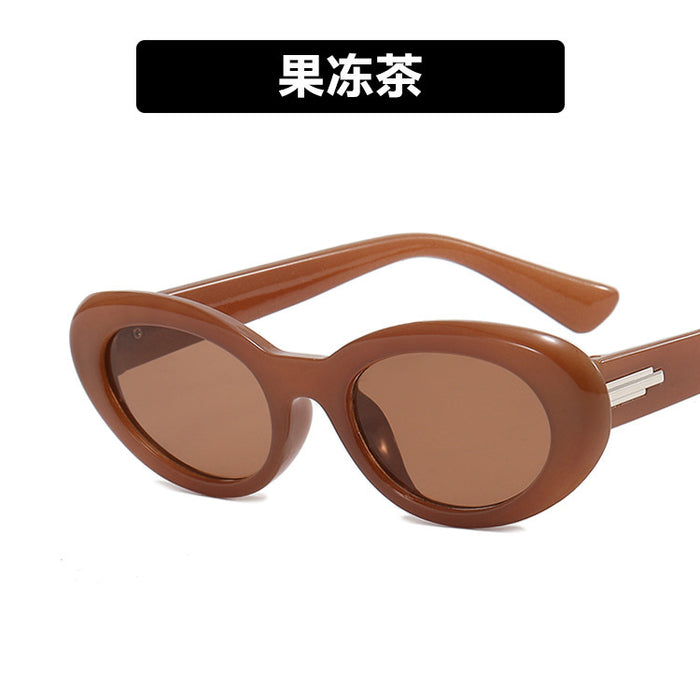 Wholesale Retro oval sunglasses, high-end sunglasses, sun protection and UV protection