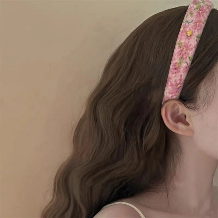 Wholesale Pastoral Style Floral Lace Headband