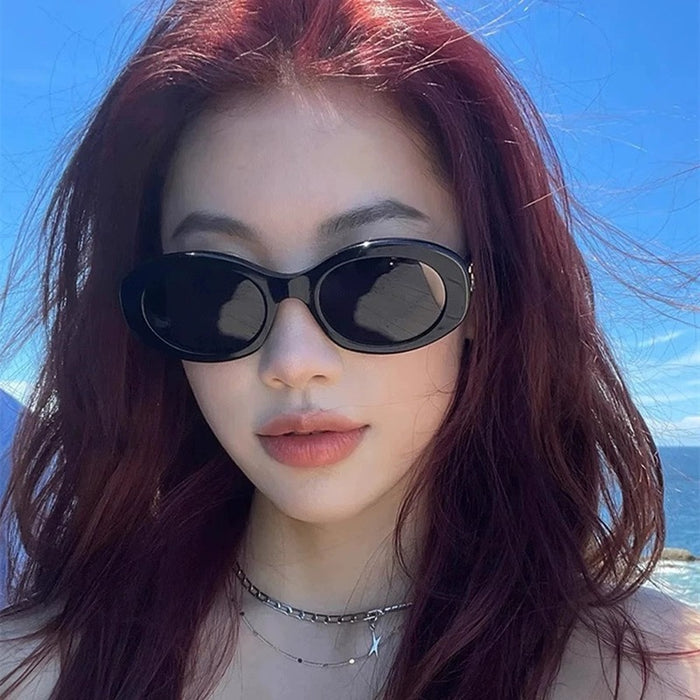 Wholesale Retro sunglasses, women's cat eyes, oval shaped, high-end, sun protection, UV protection, polarized sunglasses