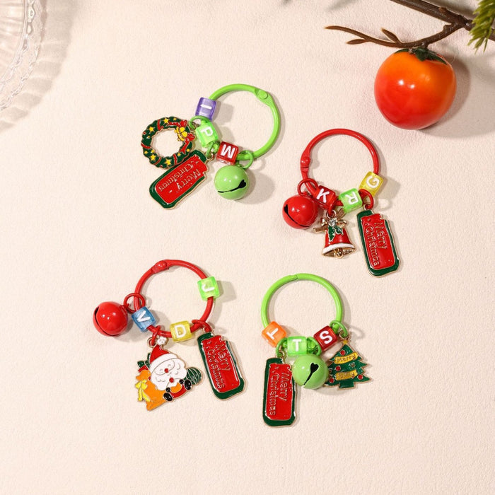 Wholesale  keychain creative cartoon car keychain schoolbag pendant Christmas gift