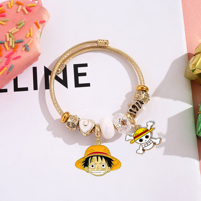 Wholesale Beaded Bracelet with Pendant Fashion Jewelry Accessory Boutique Resale Gift MOQ≥2