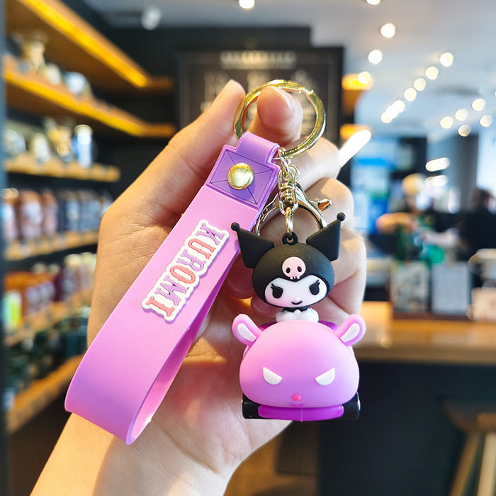 Wholesale Cartoon Key Ring Couple Bag Pendant Car Key Chain