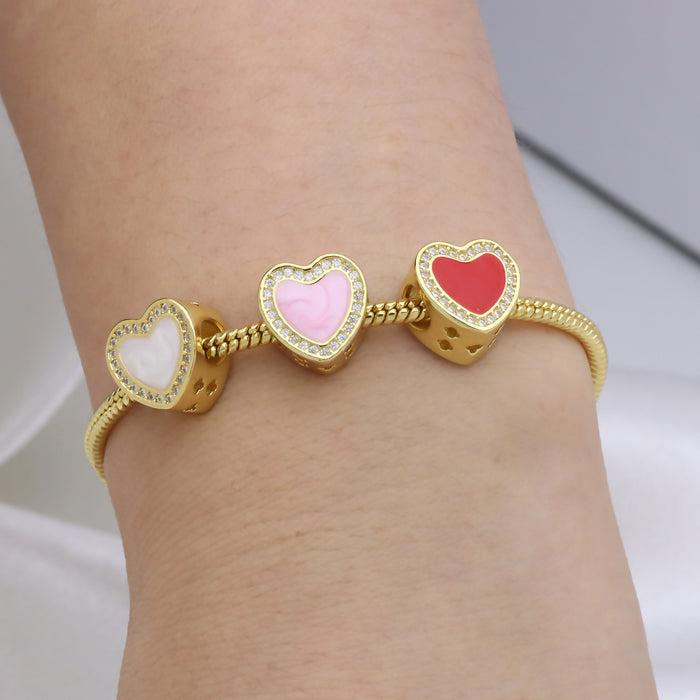 Wholesale Star five-pointed star love heart four petals  bracelet pendant female