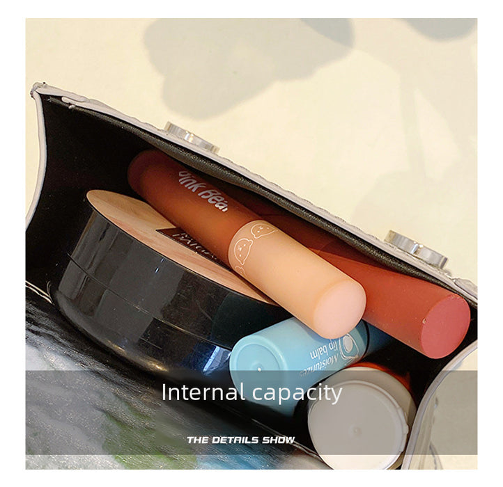 Wholesale Mini small bag, high-end texture diagonal bag, fashionable glossy chain shoulder bag