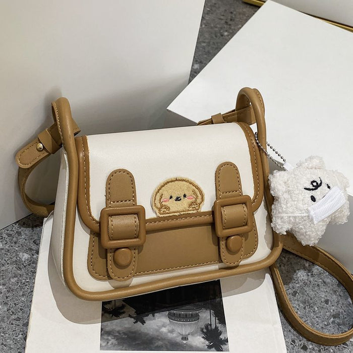 Wholesale Color blocking minimalist bag with fashionable and retro texture, niche single shoulder bag