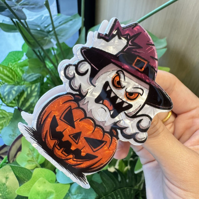 Wholesale  devil claw clip funny pumpkin shark clip creative back of the head hair clip personality half-tied ponytail clip