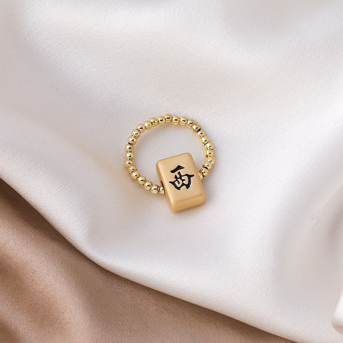 Wholesale Versatile lucky ring with niche design