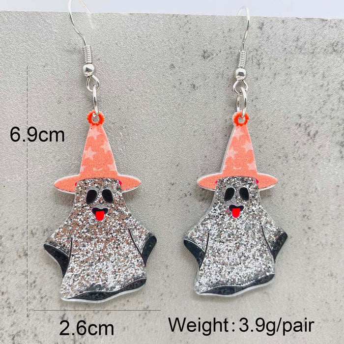 Wholesale  Earrings Cat Ghost Pumpkin Strawberry Eyeball Acrylic Earrings  Gift