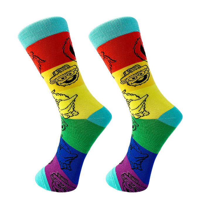 Wholesale Animal Series Cartoon Men's Middle Socks JDC-SK-YiYan079