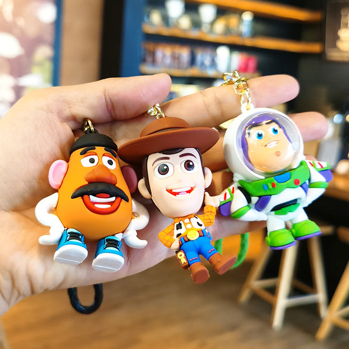 Wholesale PVC Cartoon Three-dimensional Keychain JDC-KC-TingM313