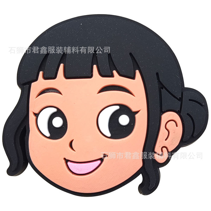 Wholesale 50pcs KPop Charms Shoe Buckles PVC Patches