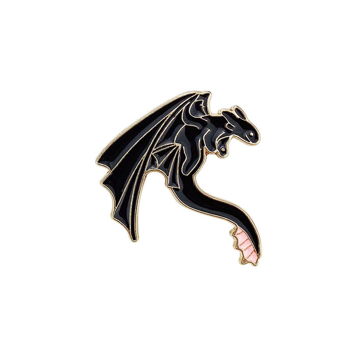 Wholesale Dragon Design Cartoon Brooch Metal Pin Stylish Decorative Accent for Clothing and Bags MOQ≥2