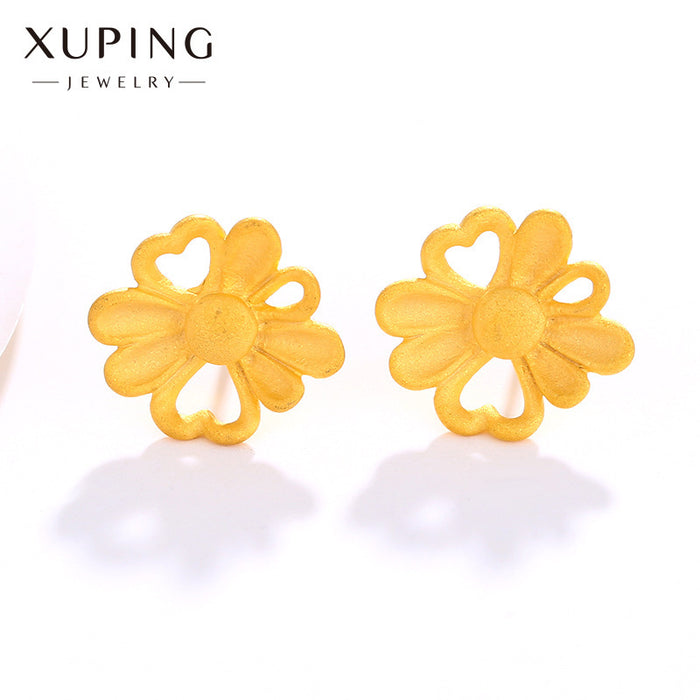 Wholesale Simulation Flower Women's High-end Sense Niche Fashion Retro Earrings JDC-ES-XP001