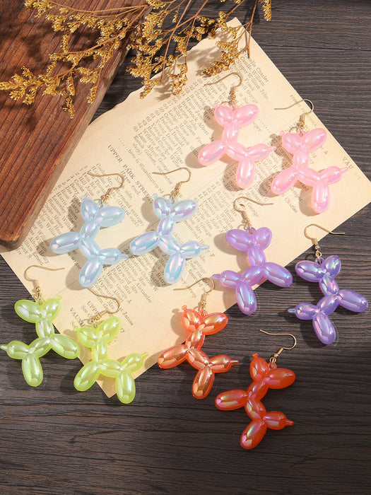 Wholesale Temperament Cute Cartoon Fashion Earrings Candy Color Earrings High Sense Personalized Gift Three-dimensional Dog Earrings