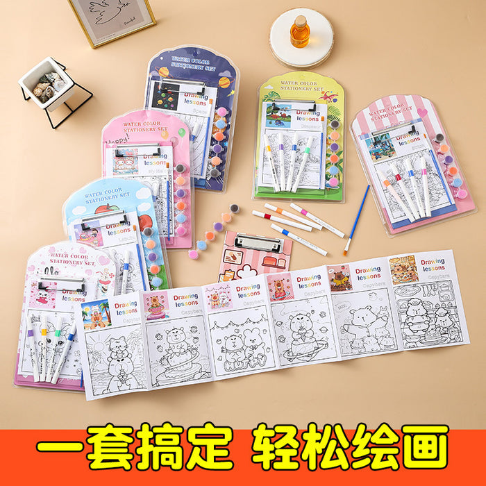 Wholesale DIY Plywood Watercolor pen Set