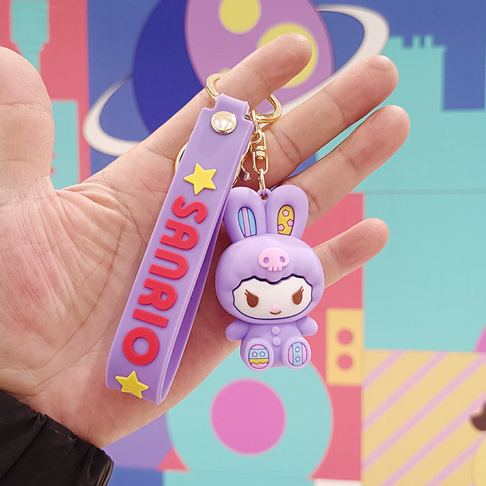 Wholesale Cartoon Silicone Doll Keychain JDC-KC-KuangK031