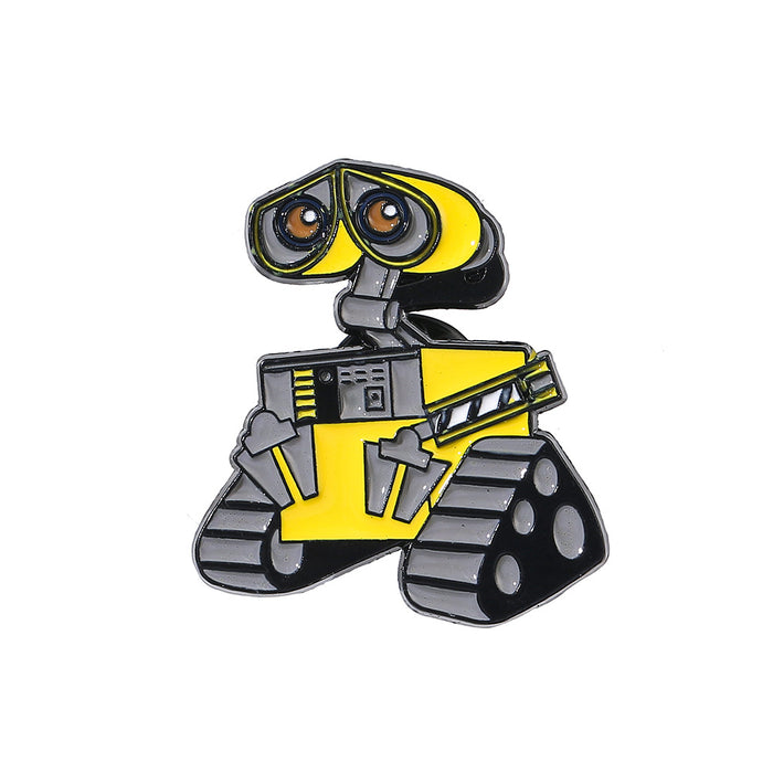Wholesale Sci Fi Robot Cartoon Brooch Chic Metal Enamel Pin Gift Badge