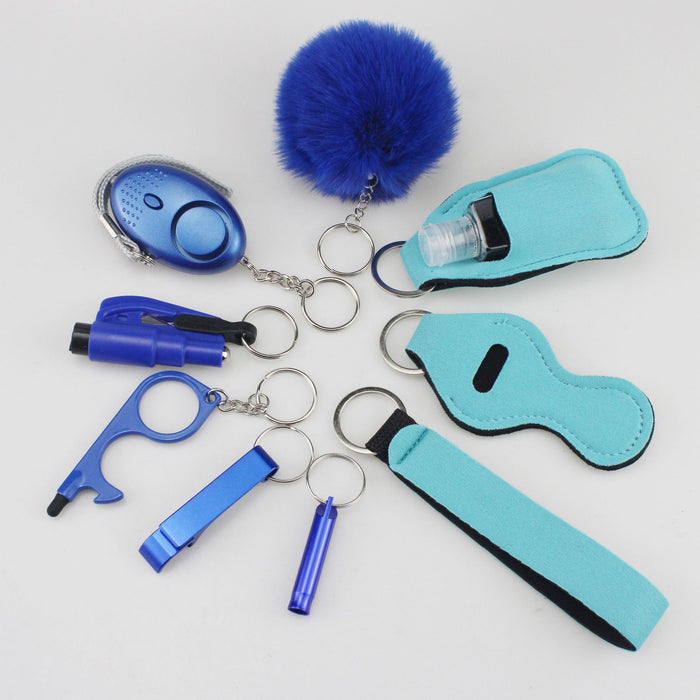 Wholesale Diving Cloth Multifunctional Keychain 10-piece Set JDC-KC-TouMS067