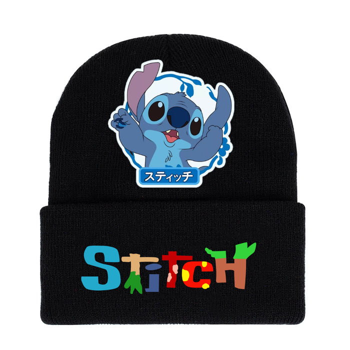 Wholesale Autumn and Winter Warm Cartoon Printed Knitted Hat JDC-FH-WuDuomei014