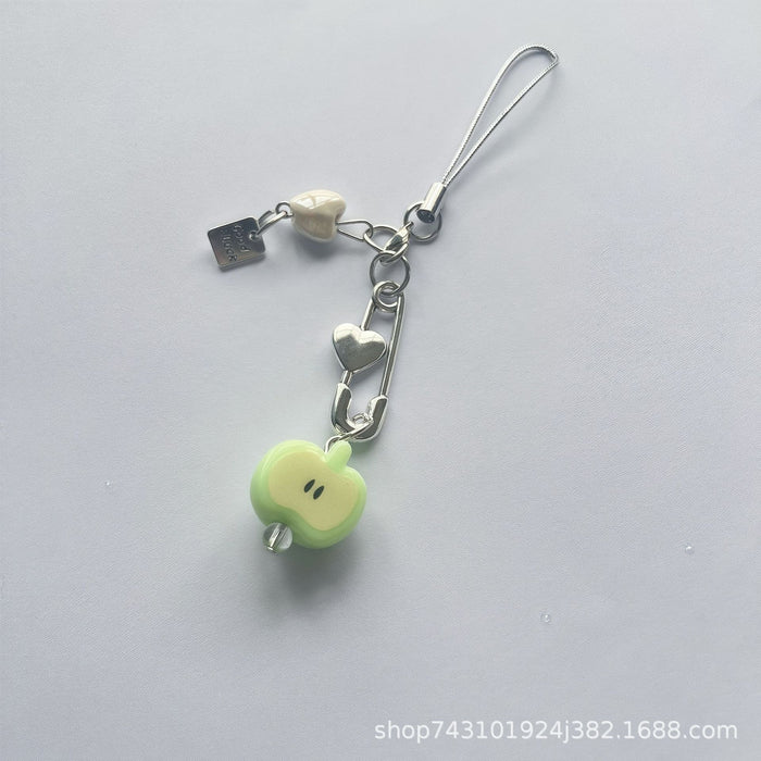 Wholesale Creative fruit handmade hanging chain, mobile phone chain, bead pendant chain, camera chain, cute