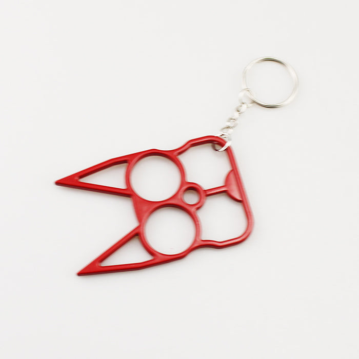 Wholesale Chic White Cat Ear Knuckle Metal Self Defense Accessory For Resale