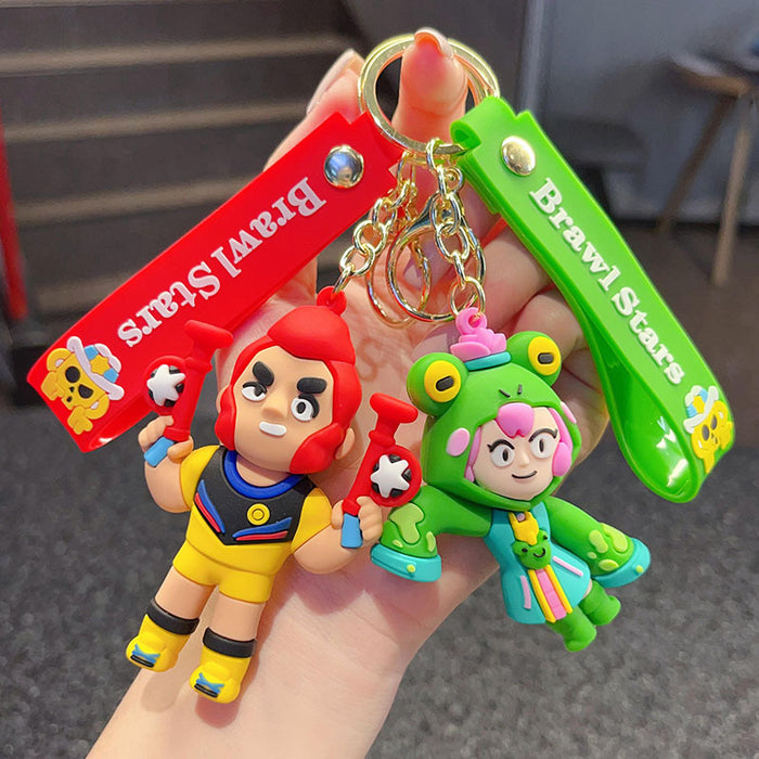 Wholesale bucket key chain cartoon doll car key chain