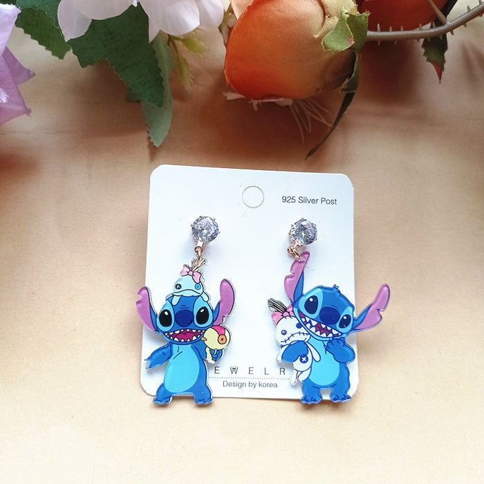 Wholesale Cute Acrylic Cartoon Earrings JDC-ES-Xiaox017