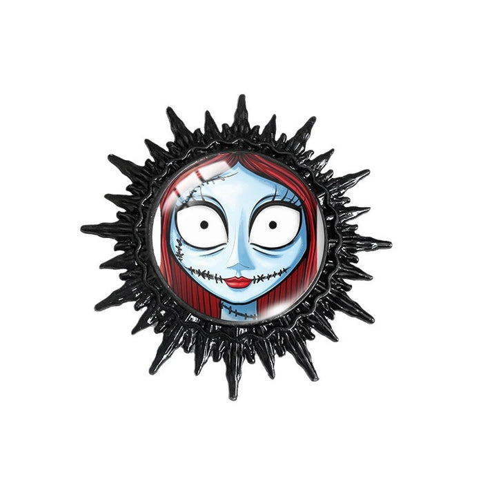 Wholesale  series Christmas night e swimming Black Time gem metal brooch  Black Devil badge