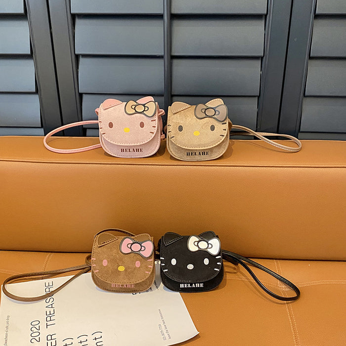 Wholesale Cartoon cute cat little girl coin purse mini parent-child crossbody bag wallet Shoulder Bags