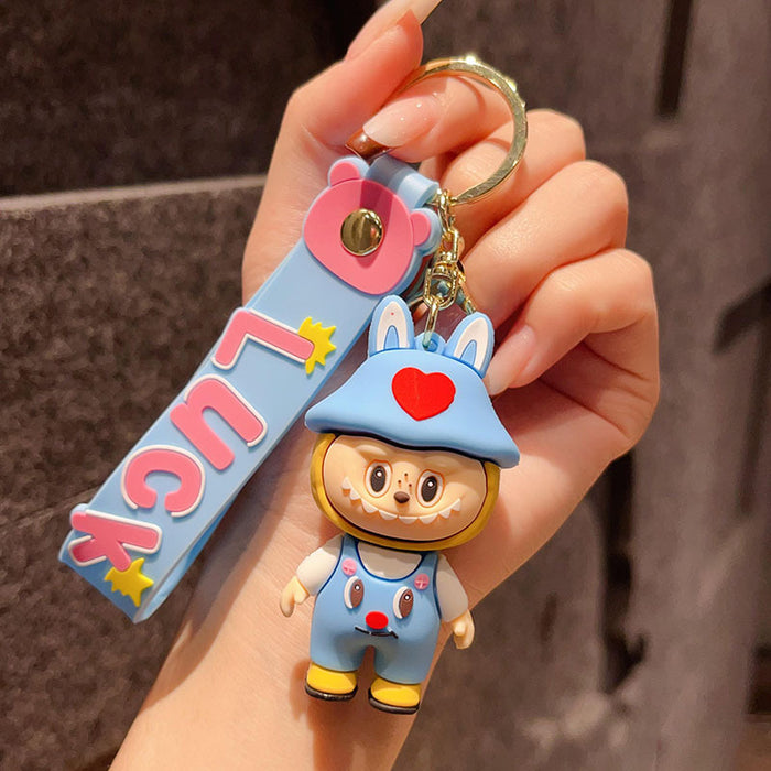 Wholesale Dress-up Little Sheep Keychain Creative Doll Pendant Car Keychain Accessory Small Gift