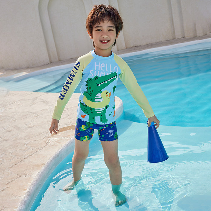 Wholesale Swimsuit split sun protection quick drying long sleeved swimsuit set