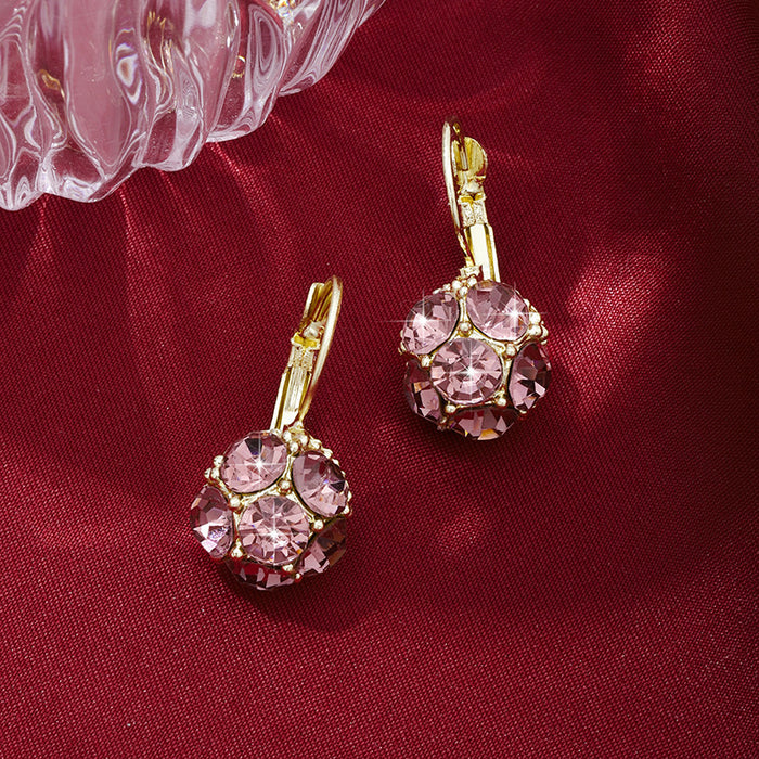 Wholesale red earrings niche design ear buckle fashion Joker