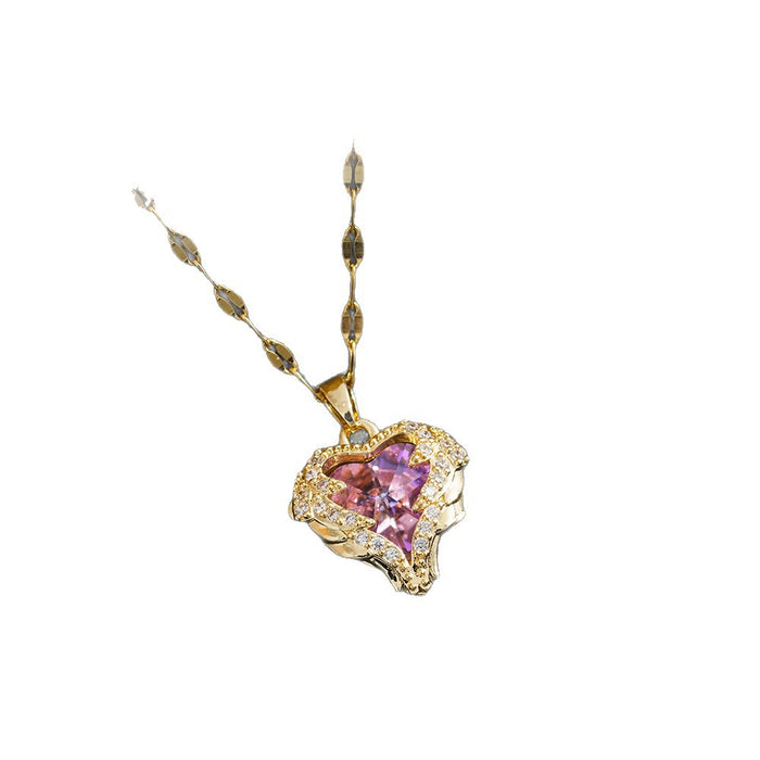 Wholesale Colorful Ocean Heart Necklace