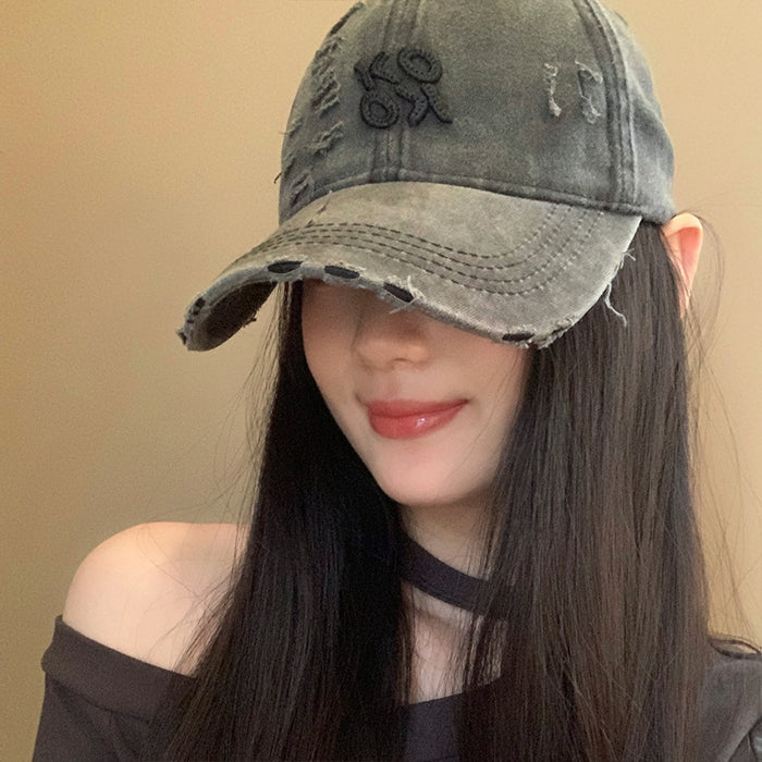 Wholesale Baseball Cap Women's  New Washed Old All-match Cap Hat Fashionable Cotton