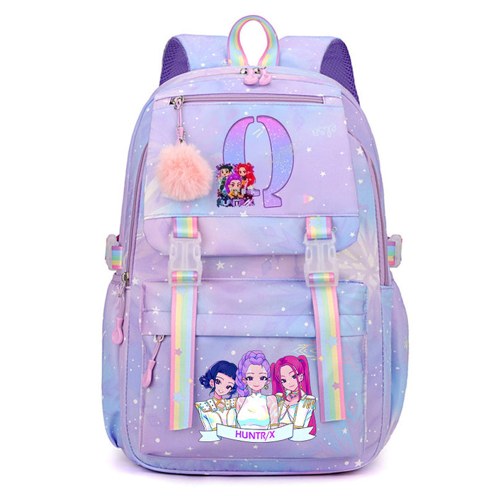 Wholesale Alphabet Print Backpack,  Casual Large-Capacity Bag