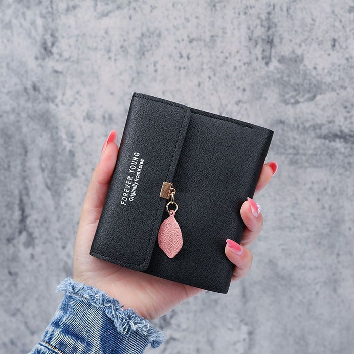 Wholesale Ancient Style Compact PU Wallet for Girls Light Pink Printing Card Holder MOQ≥3