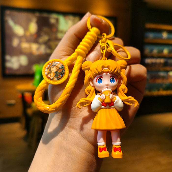 Wholesale Cartoon Doll Silicone Keychain JDC-KC-Tingm216