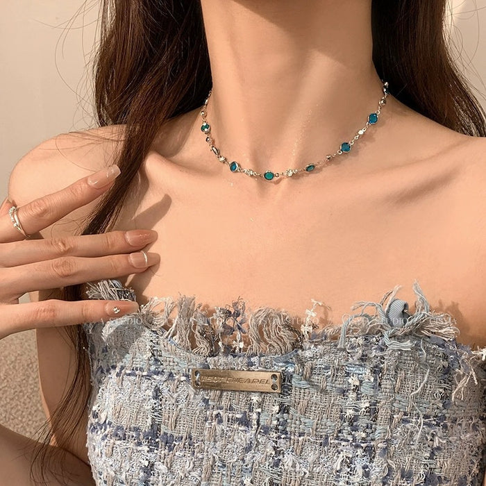 Wholesale  Double Layer Butterfly Necklace Accessories  Necklace Chain