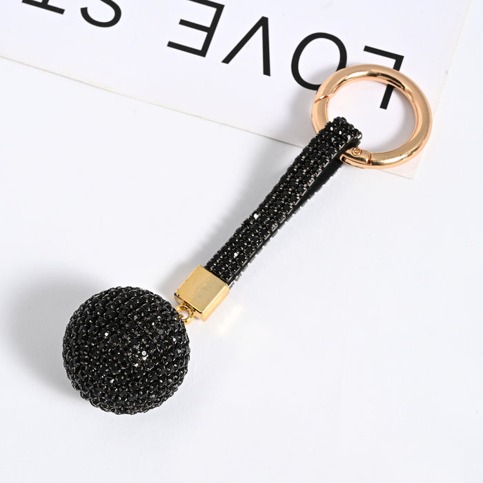 Wholesale Chain Rhinestone Ball Keychain Car Keychain JDC-KC-JF004